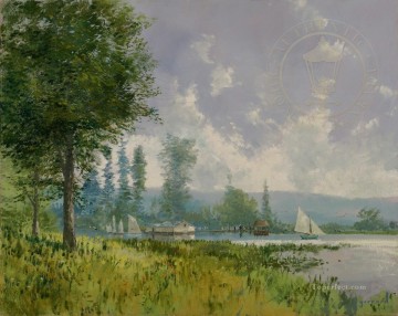 Landscapes Painting - Sailing Day nature scene